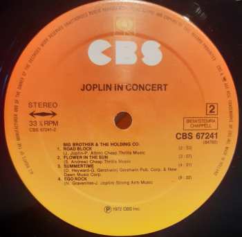 2LP Janis Joplin: Joplin In Concert