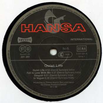 LP Japan: Quiet Life