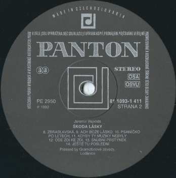 LP Jaromír Vejvoda: Škoda Lásky