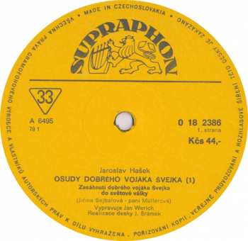 LP Jaroslav Hašek: Osudy Dobrého Vojáka Švejka 1