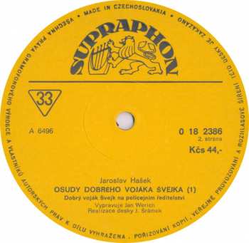LP Jaroslav Hašek: Osudy Dobrého Vojáka Švejka 1