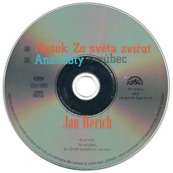 CD Jaroslav Hašek: Ze Světa Zvířat / Anekdoty A Vůbec