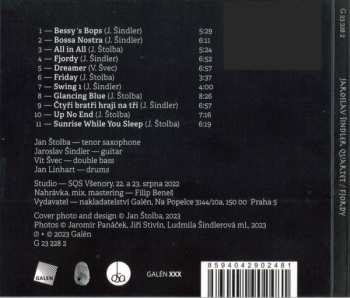 CD Jaroslav Šindler Quartet: Fjordy