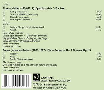 2CD Jascha Horenstein: Symphony No. 3