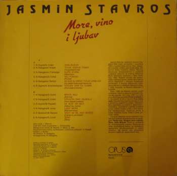 LP Jasmin Stavros: More, Vino I Ljubav