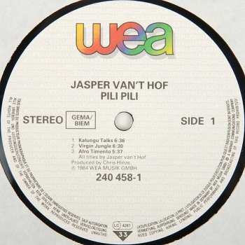 LP Jasper Van't Hof: Pili-Pili