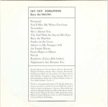 CD Jay-Jay Johanson: Bury The Hatchet