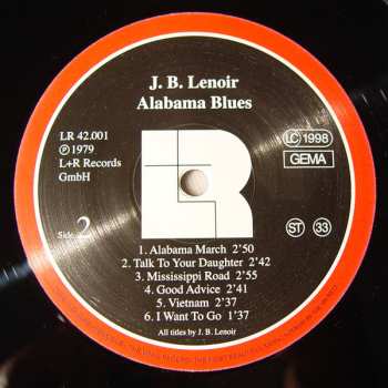 LP J.B. Lenoir: Alabama Blues LTD