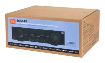 Técnica de áudio JBL MA510 - Av Zesilovač 5.2, 75 W, 8k, Wi-fi, Bluetooth, Dolby Vision - Černý