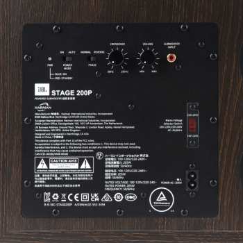 Técnica de áudio JBL Stage 200P - Aktivní Subwoofer, 10", 150 W Rms - černá