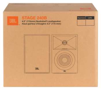Técnica de áudio JBL Stage 240B - 2-pásmové Regálové Reprosoustavy, 75 W Rms, 4,5" - bílá