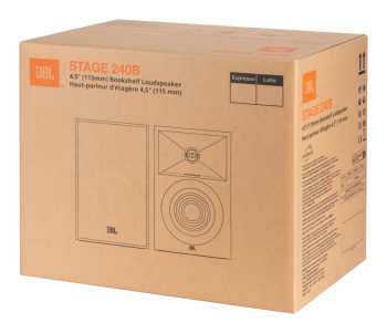 Técnica de áudio JBL Stage 240B - 2-pásmové Regálové Reprosoustavy, 75 W Rms, 4,5" - černá