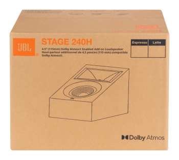 Técnica de áudio JBL Stage 240H - 2-pásmové Dolby Atmos Modulové Reprosoustavy, 4,5" - Bílá