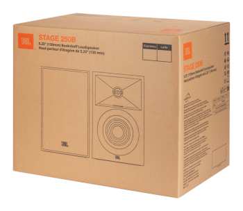 Técnica de áudio JBL Stage 250B - 2-pásmové Regálové Reprosoustavy, 75 W Rms, 5,25" - černá