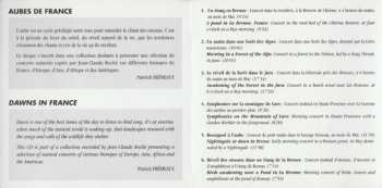 CD Jean C. Roché: Aubes de France - Dawns in France: Alpes, Jura; Bresse, Brenne