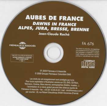 CD Jean C. Roché: Aubes de France - Dawns in France: Alpes, Jura; Bresse, Brenne