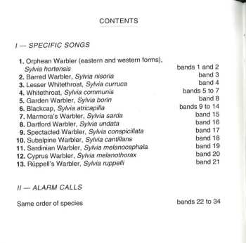 CD Jean C. Roché: Fauvettes "Sylvia" / "Sylvia" Warblers