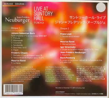 2CD Jean-Frédéric Neuburger: Live At Suntory Hall