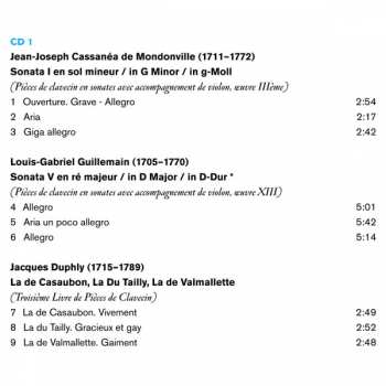 2CD Michel Corrette: French Sonatas For Harpsichord And Violin 