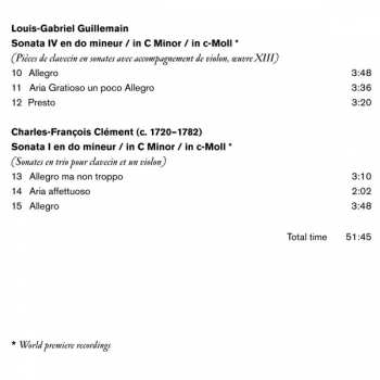 2CD Michel Corrette: French Sonatas For Harpsichord And Violin 