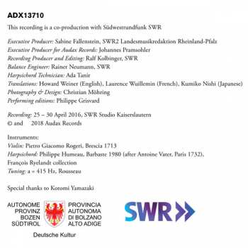 2CD Michel Corrette: French Sonatas For Harpsichord And Violin 