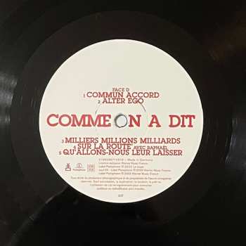 2LP Jean-Louis Aubert: Comme On A Dit