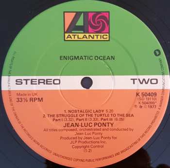 LP Jean-Luc Ponty: Enigmatic Ocean