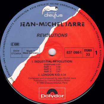 LP Jean-Michel Jarre: Revolutions