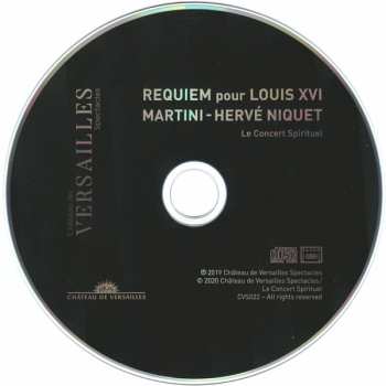 CD Hervé Niquet: Requiem Pour Louis XVI