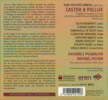 2CD/Caja Raphaël Pichon: Castor & Pollux (1754)