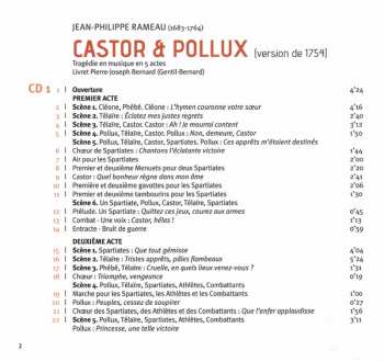 2CD/Caja Raphaël Pichon: Castor & Pollux (1754)