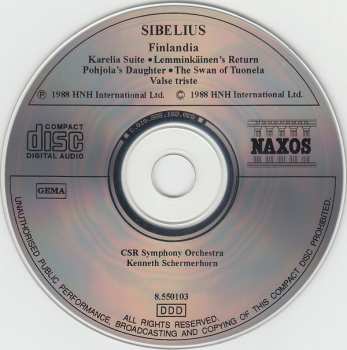 CD Jean Sibelius: Finlandia • Swan Of Tuonela • Valse Triste • Karelia Suite • Pohjola's Daughter • Lemminkäinen's Return