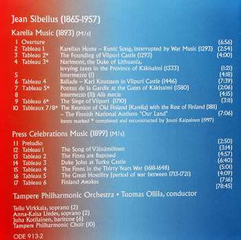 CD Jean Sibelius: Karelia • Press Celebrations Music