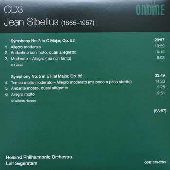 4CD/Caja Jean Sibelius: Sibelius Complete Symphonies • Violin Concerto • Finlandia