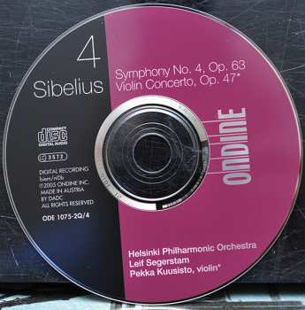 4CD/Caja Jean Sibelius: Sibelius Complete Symphonies • Violin Concerto • Finlandia