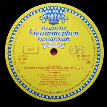 LP Berliner Philharmoniker: Violinkonzert - Finlandia