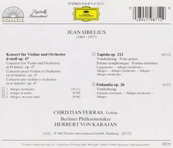 CD Berliner Philharmoniker: Violinkonzert - Finlandia - Tapiola