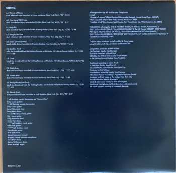 2LP Jeff Buckley: Songs To No One 1991-1992 CLR