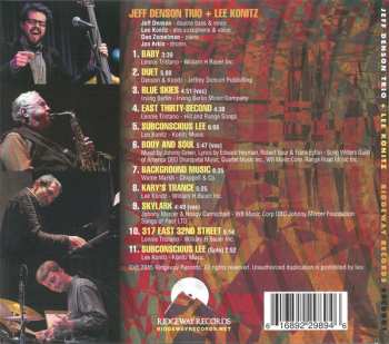 CD Lee Konitz: Jeff Denson Trio + Lee Konitz