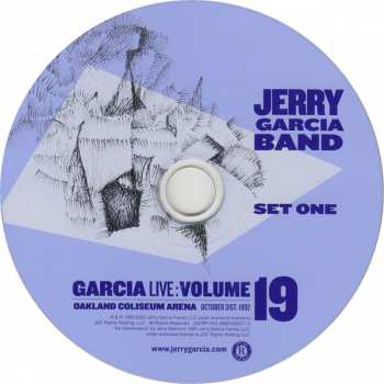 CD The Jerry Garcia Band: GarciaLive : Volume 19 Oakland Coliseum Arena, October 31, 1992 DIGI