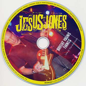 2CD/DVD Jesus Jones: Bright Young Things (Live At The Marquee)