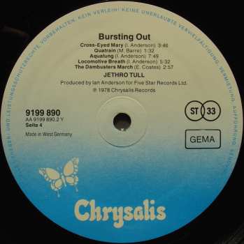 2LP Jethro Tull: Live (Bursting Out)