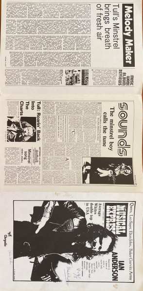 LP Jethro Tull: Too Old To Rock 'N' Roll: Too Young To Die!