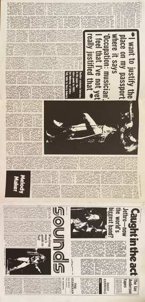 LP Jethro Tull: Too Old To Rock 'N' Roll: Too Young To Die!