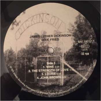 LP Jim Dickinson: Dixie Fried
