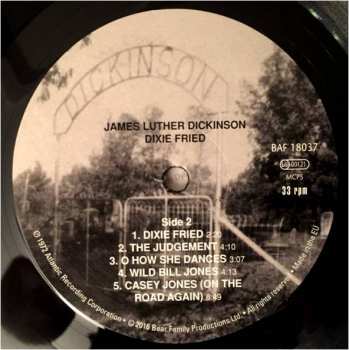 LP Jim Dickinson: Dixie Fried