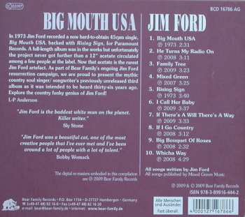 CD Jim Ford: Big Mouth USA The Unissued Paramount Album