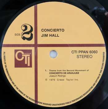 2LP Jim Hall: Concierto LTD