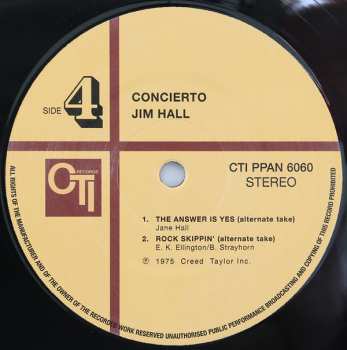 2LP Jim Hall: Concierto LTD