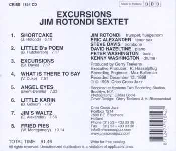 CD Jim Rotondi: Excursions